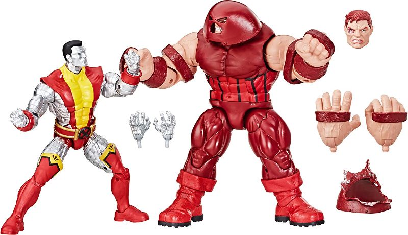 Photo 1 of Marvel Legends 80th Anniversary X-Men Colossus & Juggernaut 2-Pack
 (ITEM IS MISSING BOTH COLOOSSUS HAND SETS, PACKAGING IS SLIGHTLY DAMAGED)