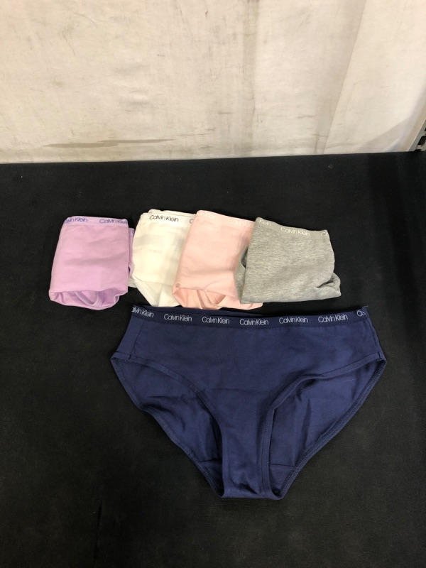 Photo 1 of GIRLS CALVIN KLEIN 5PC UNDERWEAR, SIZE L 10-12