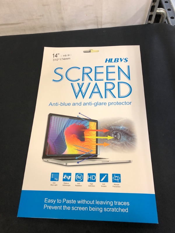 Photo 2 of 14" Laptop Anti Blue Light Anti Glare Screen Protector Display 16:9 Compatible with HP Pavilion 14 HP ChromeBook 14 HP Stream 14 Acer Chromebook 14 Acer Aspire 14 ASUS VivoBook 14 Screen Protector (14" laptop)
