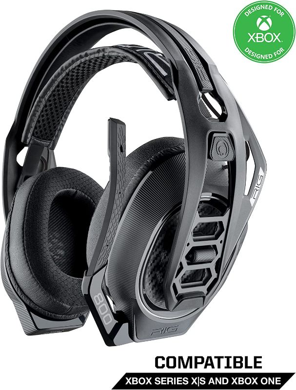 Photo 1 of RIG 800LX Wireless Gaming Headset for Xbox Series X|S, Xbox One, Windows 10/11 PCs with Dolby Atmos for Headphones 3D Surround Sound - 24 Hour Battery - Lag-Free 2.4GHz with Adapter
