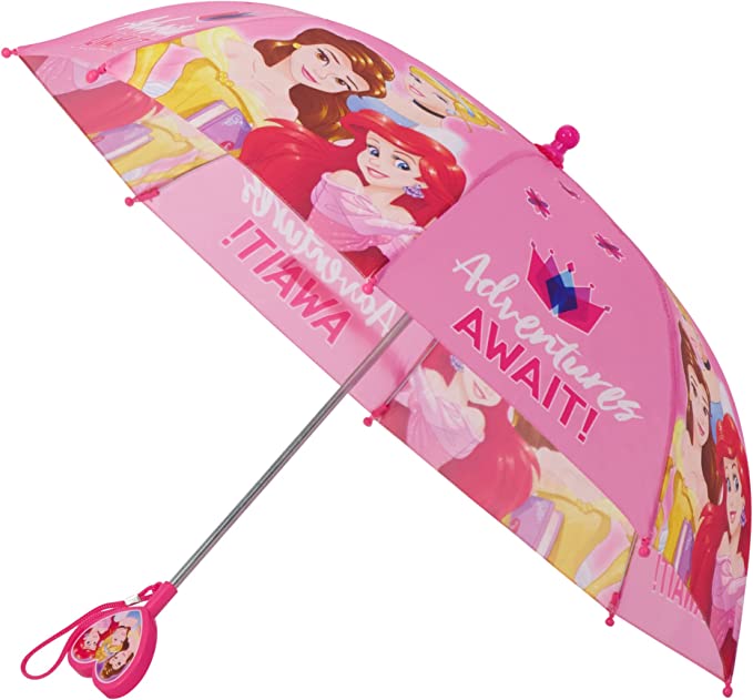 Photo 1 of Disney Kids Umbrella, Frozen/Princess/Minnie Mouse Toddler and Little Girl Rain Wear for Ages 3-6
