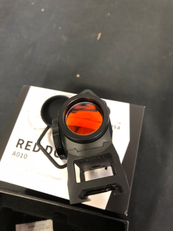 Photo 5 of Agukexsa Red Dot Sight, 1x20mm Compact 2 MOA Red Dot Sight, Shake Awake Red Dot Scope with Absolute Co Witness Riser, Aluminum Alloy Housing
