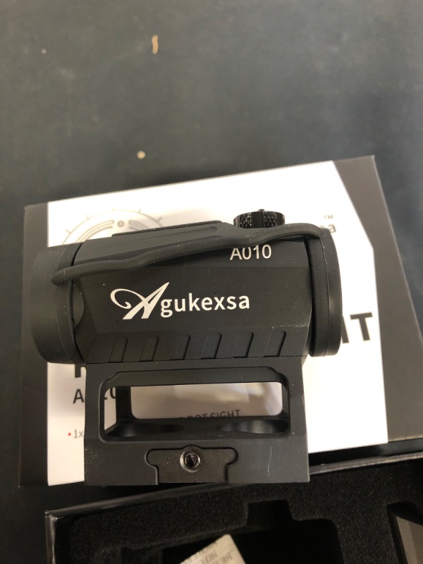 Photo 4 of Agukexsa Red Dot Sight, 1x20mm Compact 2 MOA Red Dot Sight, Shake Awake Red Dot Scope with Absolute Co Witness Riser, Aluminum Alloy Housing
