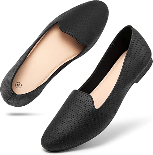 Photo 1 of hash bubbie Women Ballet Black Flats Shoes Comfortable Slip on Shoes Casual Dress Shoes Slip on Shoes, SIZE 7 