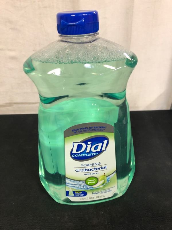 Photo 2 of Dial Complete Antibacterial Foaming Hand Wash, Fresh Pear, 52 fl oz Refill
