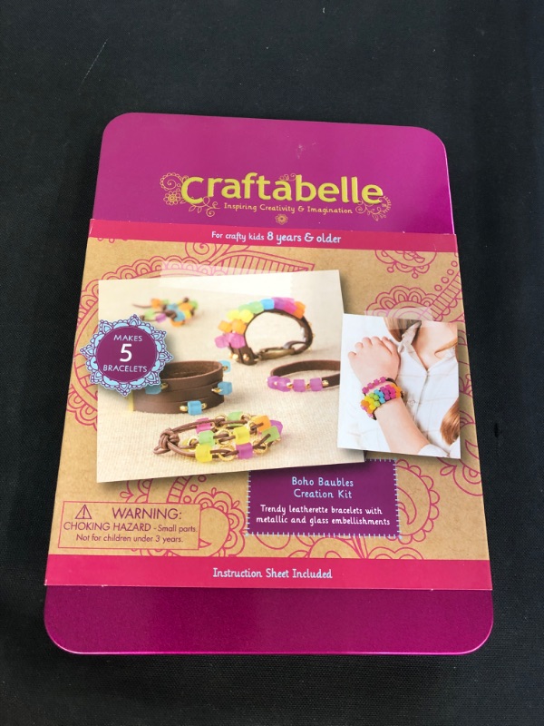 Photo 2 of Craftabelle – Boho Baubles Creation Kit – Bracelet Making Kit – 101pc Jewelry Set with Beads – DIY Jewelry Kits for Kids Aged 8 Years +
