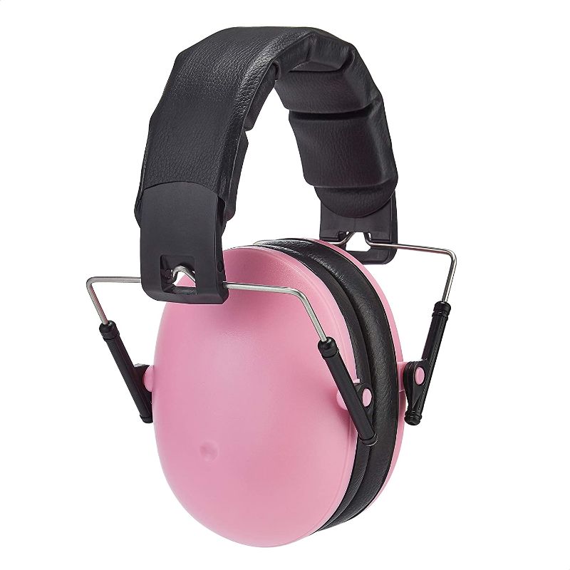 Photo 1 of Amazon Basics Kids Ear-Protection Safety Noise Earmuffs, Pink
