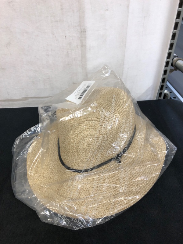 Photo 2 of FURTALK Womens Wide Brim Sun Hat with Wind Lanyard UPF Summer Straw Sun Hats for Women
, SIZE M 