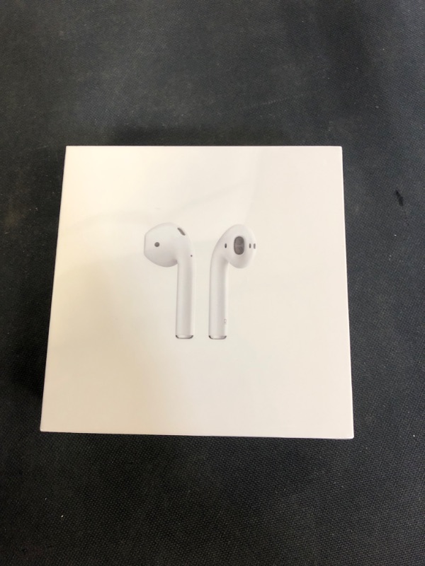 Photo 2 of Apple AirPods (2nd Generation) Wireless Earbuds with Lightning Charging Case Included. Over 24 Hours of Battery Life, Effortless Setup. Bluetooth Headphones for iPhone ++FACTORY SEALED++