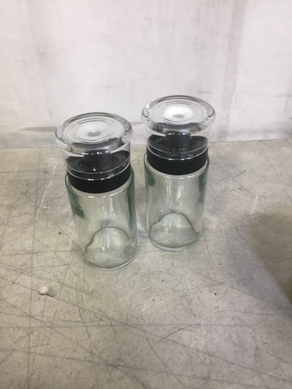 Photo 3 of 2020 New Version 2 Pack Oil/Vinegar Cruet Glass Olive Oil Dispenser Bottle Set for Kitchen Cooking Oil Container - Non-Drip Spout