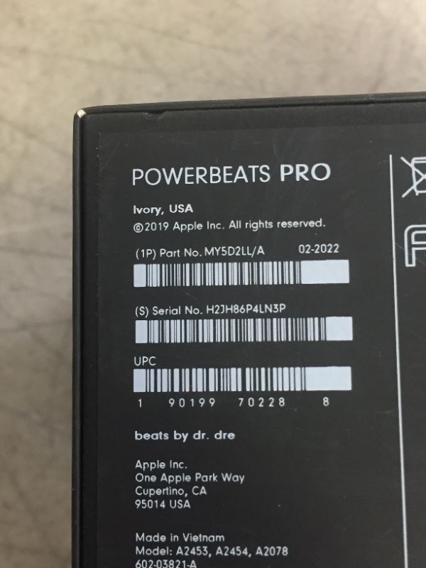 Photo 9 of Beats Headphones Powerbeats Pro – Totally Wireless Earphones – Ivory White