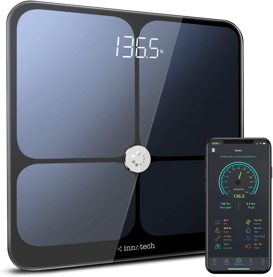 Photo 1 of [Upgraded 2019] Bluetooth Smart Scales Digital Weight and Body Fat Bathroom Scale- in -Depth 13 Body Composition Analyzer with iOS and Android APP - Perfect for Health Management or Fitness Journey