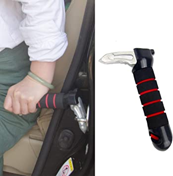 Photo 1 of 3 in 1 Car Armrest, Car Handle, Support Cane | Elderly Car Assist Handle with Seatbelt Cutter, Window Breaker Standing Mobility Aid for Car 2 pack