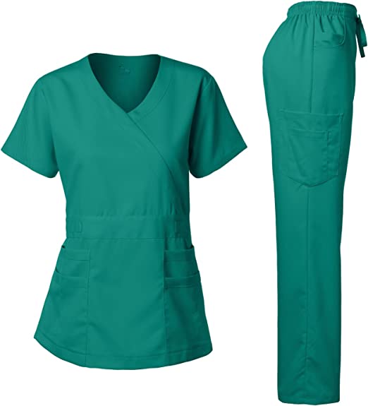 Photo 1 of Dagacci Medical Uniform Women's Scrub Set Stretch and Soft Y-Neck Top and Pants
SIZE LARGE