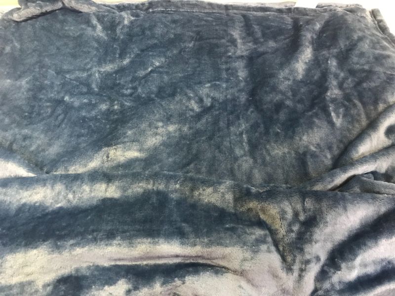Photo 2 of Bedsure Fleece Blanket Throw Blanket - Dark Blue Lightweight Blanket for Sofa, Couch, Bed, Camping, Travel - Super Soft Cozy Microfiber Blanket