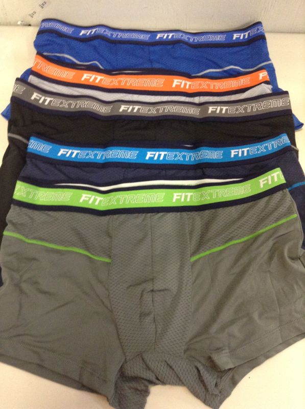 Photo 2 of FITEXTREME 5 Pack Mens Separate Pouch Breathable Performance Boxer Briefs--SIZES MED AND XL