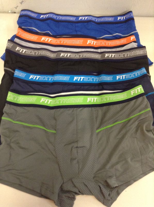 Photo 1 of FITEXTREME 5 Pack Mens Separate Pouch Breathable Performance Boxer Briefs--SIZES MED AND XL