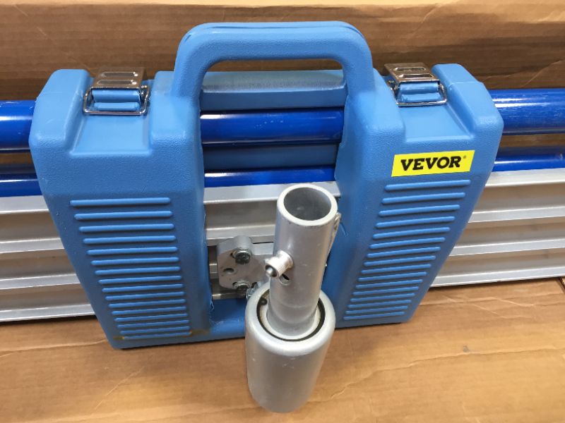 Photo 1 of VEVOR Bull Float Magnesium Concrete Float 48 x 8" Round End Concrete Float Tool Cement Tool Bull Concrete Kit Bull Float with 4 Float Handle Bull Float Bracket Concrete Tools Finishing Bull Float