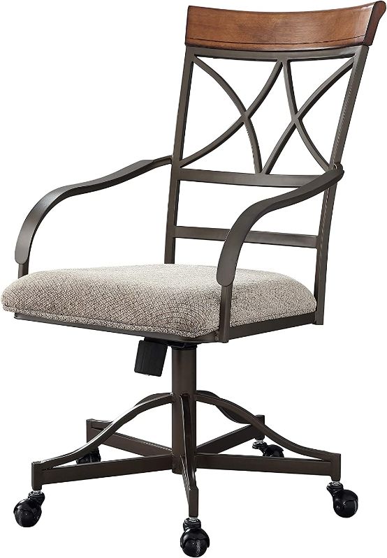 Photo 1 of Powell Hamilton Swivel-Tilt Dining Chair on Casters
