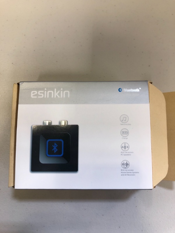 Photo 3 of Bluetooth Audio Adapter for Music Streaming Sound System, Esinkin Wireless Audio Adapter Works with Smartphones and Tablets, Wireless Adapter for Speakers
