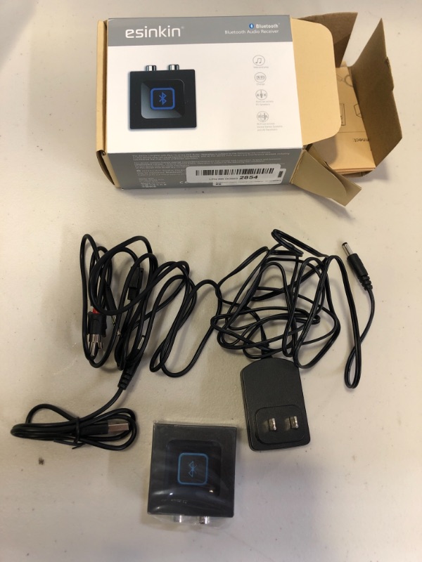 Photo 1 of Bluetooth Audio Adapter for Music Streaming Sound System, Esinkin Wireless Audio Adapter Works with Smartphones and Tablets, Wireless Adapter for Speakers
