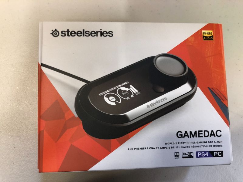 Photo 3 of SteelSeries GameDAC Certified Hi-Res Gaming DAC and Amp for PS4 and PC - Not Machine Specific
