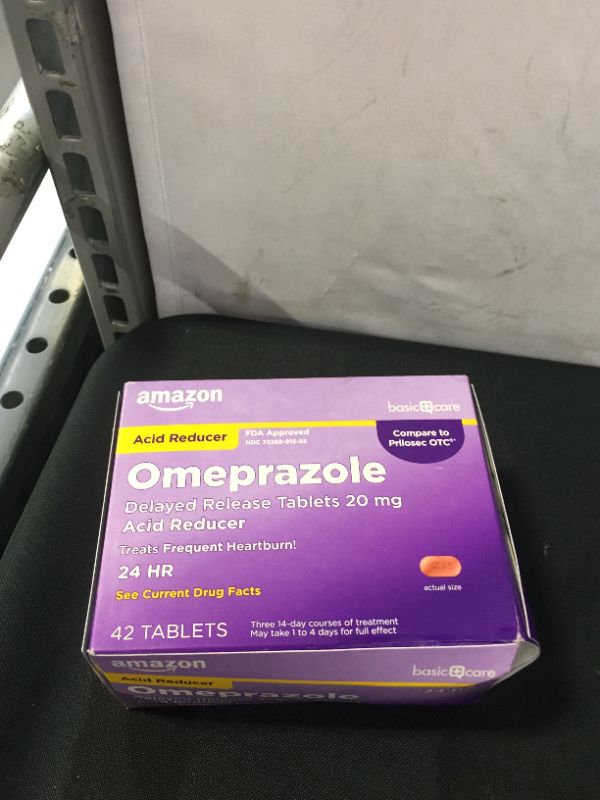 Photo 3 of Amazon Basic Care Omeprazole Delayed Release Tablets 20 mg
exp 10/2023