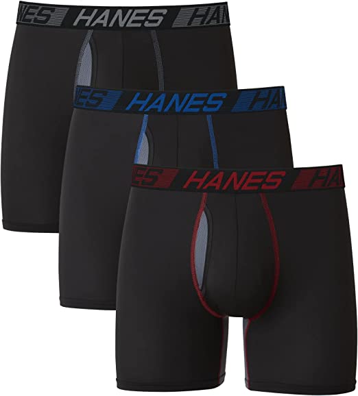 Photo 1 of Hanes Total Support Pouch Men's Boxer Briefs Pack, X-Temp Cooling, Anti-Chafing, Moisture-Wicking Underwear, Trunks Available
SIZE S 