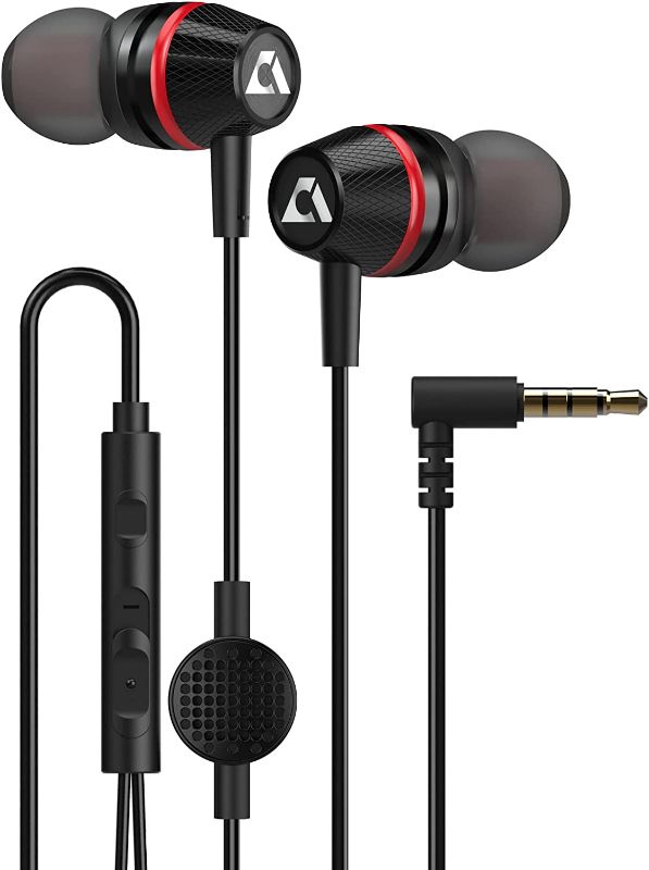 Photo 1 of 1Mii Wired Earbuds with Microphone & Volume Control, in-Ear Headphones Magnetic with Deep Bass, Noise Isolating, High Sound Quality Earphones with 3.5mm Jack for Phone, Android, PC, iPad, MP3(Black)
