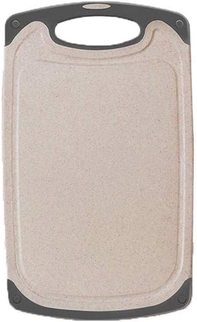 Photo 1 of AINAAN Kitchen Cutting Board,with Non-Slip Feet and Juice Grooves, Easy Grip Handle, Dishwasher Safe, BPA Free, S:(8.27x13.7 inch), Beige
