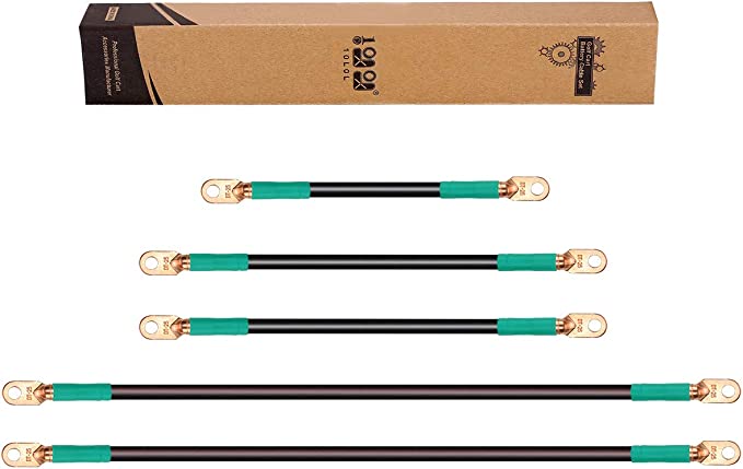 Photo 1 of 10L0L 4-Gauge Golf Cart Battery Cable Kit for EZGO TXT 1994-up and Club Car Precedent 2008.5-up 48V (6x8V Batteries)