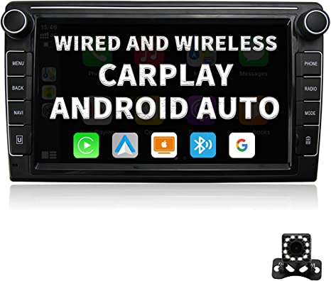 Photo 1 of Binize Double Din Car Stereo with Bluetooth Wireless Apple Carplay&Android Auto,9" HD Capacitive Touchscreen Car Radio Head Unit Support Phone's Navigation/FM/AM/SWC/iOS Mirror Link/USB+Backup Camera