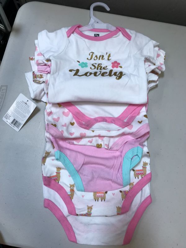 Photo 2 of Hudson Baby Infant Girl Cotton Bodysuits 5pk, Little Llama--- Size 9-12M