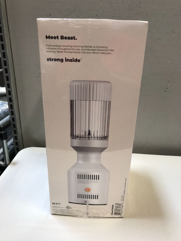 Photo 3 of Beast Blender + Hydration System | Blend Smoothies and Shakes, Infuse Water, Kitchen Countertop Design,  (Cloud White)------factory sealed