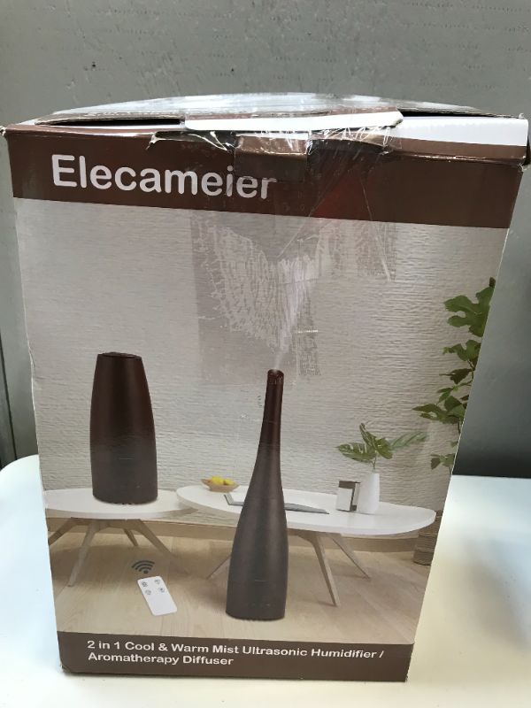 Photo 5 of Cool Mist Humidifier?Elecameier Air humidifier for Home/Bedroom with Remote Control 2.3L Smart Air Humidifier for Desk/Office/Bedroom 25dB Whisper Quiet with Auto Shut off dark wood