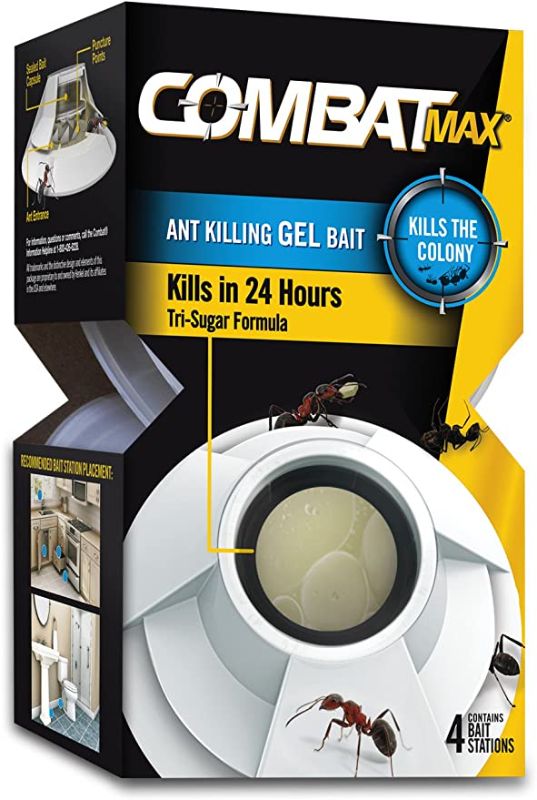 Photo 1 of Combat Max Ant Killing Gel Bait Station, Indoor and Outdoor Use, 5pack of 20Count