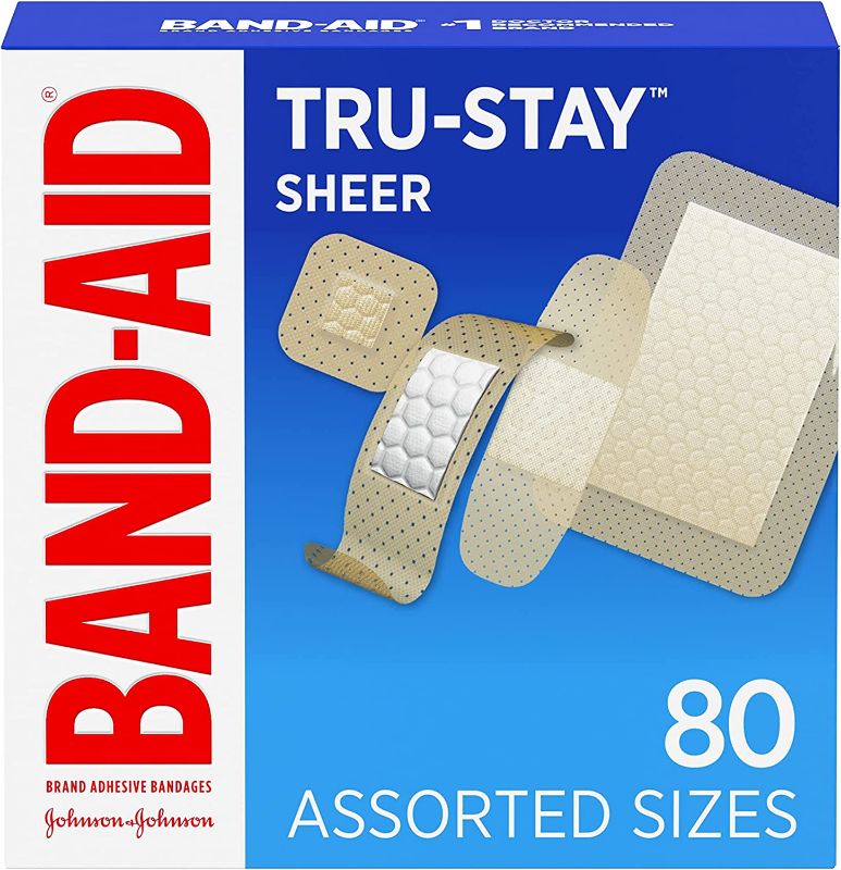 Photo 1 of Band-Aid Brand Tru-Stay Sheer Strips Adhesive Sterile Bandages for Hurt-Free First Aid and Wound Care --3pack