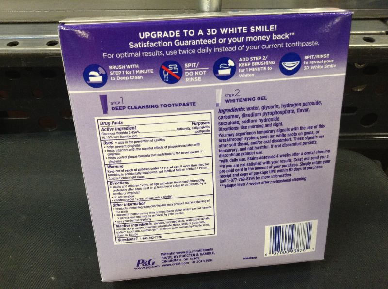 Photo 1 of Crest 3D White Brilliance 2-Step Kit, Deep Clean Toothpaste (4oz) + Teeth Whitening Gel (2.3oz)---exp date 07-2023