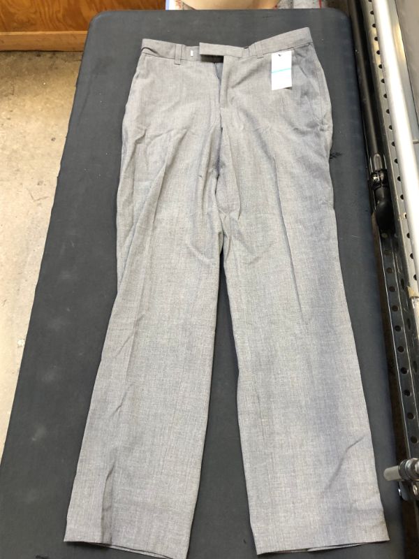 Photo 2 of Calvin Klein Boys' Slim Fit Bi-Stretch Flat Front Dress Pant Size - 16