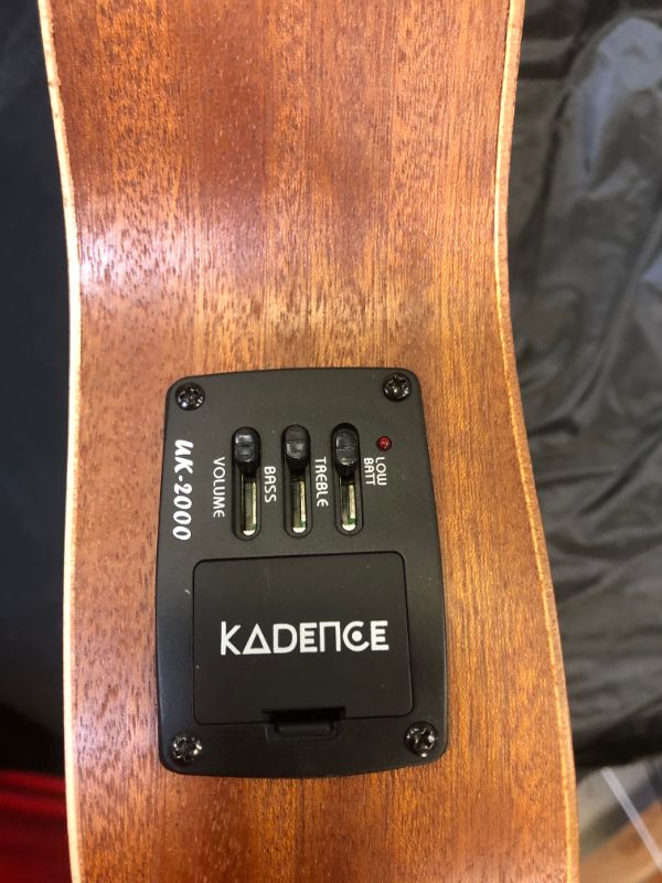 Photo 9 of Kadence Concert Ukulele - Mahogany Wooden Ukulele for Beginners (Electro Combo) - Ukulele for Adults, Kids, Players or Professionals - Concert Ukulele with Tuner and Bag