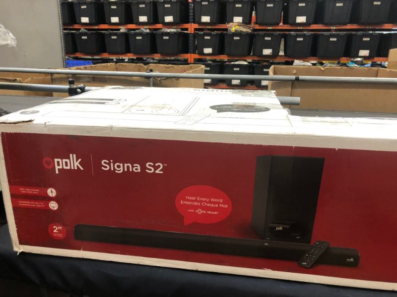 Photo 11 of Polk Audio Signa S2 Ultra-Slim TV Sound Bar | Works with 4K & HD TVs | Wireless Subwoofer | Includes HDMI & Optical Cables | Bluetooth Enabled, Black