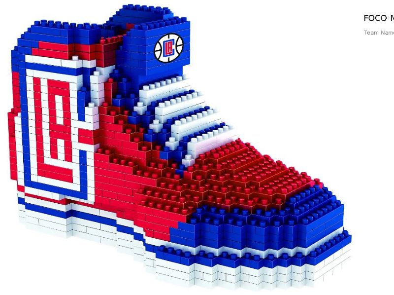 Photo 1 of FOCO NBA Unisex 3D Brxlz - Mini Build Sneaker Detroit Pistons One Size Team Color---factory sealed