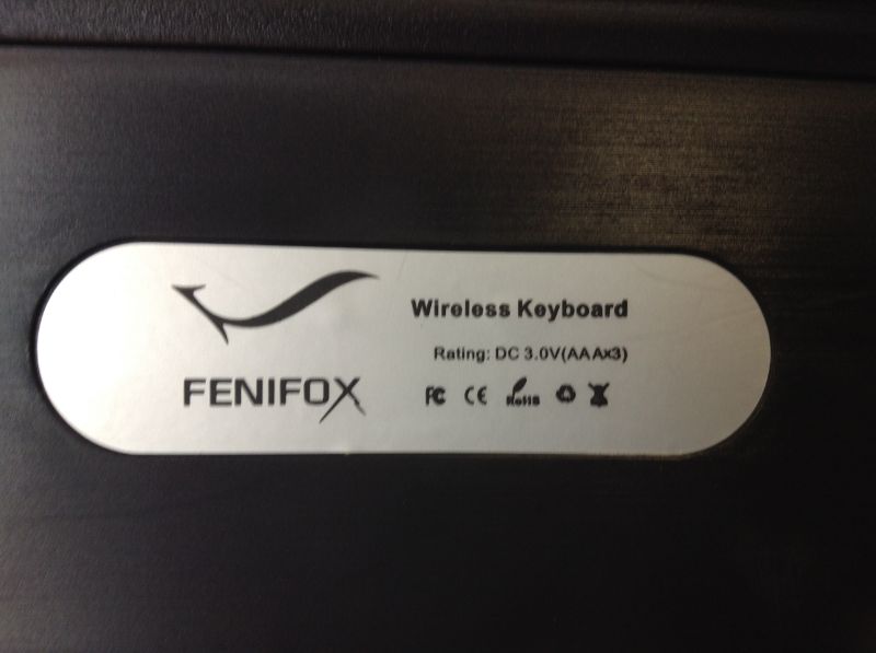 Photo 2 of FENIFOX Wireless Keyboard and Mouse - Ergonomic Portable Full Size Keyboard Combo Compact with Number Pad, 2.4G USB Slim Keyboard Mouse for PC Computer Mac MacBook -Black Grey