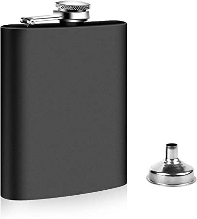 Photo 1 of 2 PACK---MISSING 1 FUNNEL Flask, Kmeivol Flask Sets for Men, Stainless Steel Leakproof Flask for Men, Neutral, Unisex Flasks Funnel, Durable and Soft to The Touch Mens Flask, Includes Funnel, 8 Ounces, Best Gifts