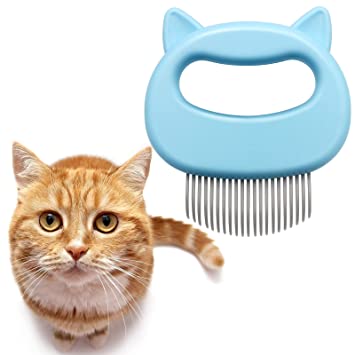 Photo 1 of 3 pack---3+1pcs Cat Comb Massager, Cat Massage Grooming Comb & Dog Massage Grooming Comb, Pet Hair Remover for Matted Tangled Hair Fur Knots, Cat Combs Deshedding, Cat Shell Comb, Pet Shell Comb for Cat Dog