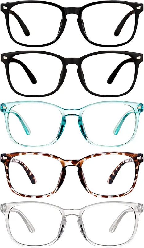 Photo 1 of ***MISSING 1****COLORS VARIES**CHEERS DEVICES 5 Pack Reading Glasses Blue Light Blocking Glasses, Computer Readers for Women Men Anti Glare Eyeglasses