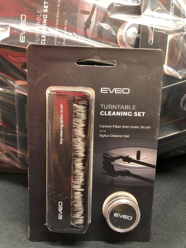 Photo 1 of EVEO Turntable Cleaning Kit - Anti Static Vinyl Record Brush & Stylus Cleaner