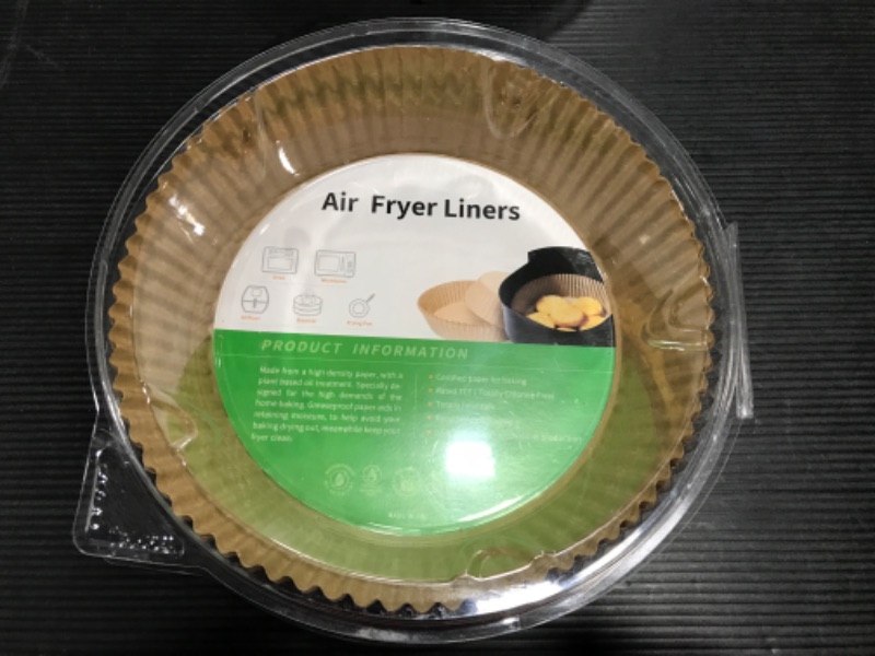 Photo 2 of 100 PCS Air Fryer Disposable Paper, 6.3 inch