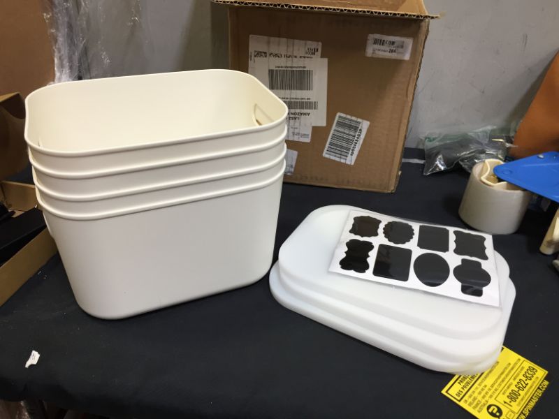Photo 1 of 4 PK mini pantry organizing bins 