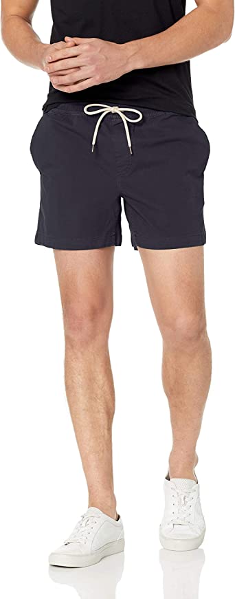 Photo 1 of Goodthreads Men's Slim-Fit 5" Pull-On Comfort Stretch Canvas Short Navy XL 
